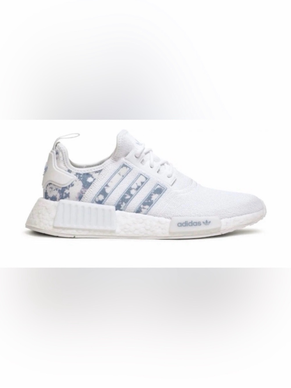 Adidas White & Light Blue NMD_R1 Casual Sneakers - Brand new
